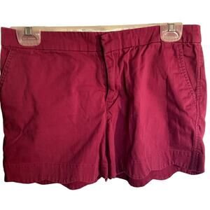 Kenar Women's Purple and Pink Shorts Size 2 Scalloped Hem